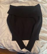 Off the Shoulder Cropped Sweater Photo 0