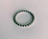 silver beaded ring Photo 0