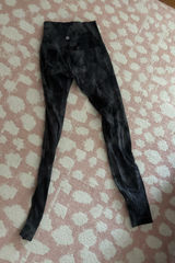 Tie-Dye Black LululemonAlign High-Rise Leggings Photo 0