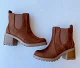 Tan Spiera Lug Sole Ankle Bootie Photo 0