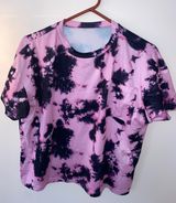pink and black tie dye shirt Multiple Size L Photo 0