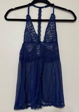 Victoria’s Secret Chiffon and Lace Babydoll Teddy Photo 0