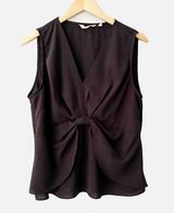 Soft Surroundings Black Sleeveless Blouse Enka Tank Top Shirt Size Large Photo 0