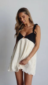 Blue blush babydoll mini dress Photo 0