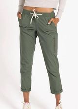 Vuori Women’s Ripstop Active Pants Soft Powder Sz XS Green Army Hiking Outdoor Photo 0