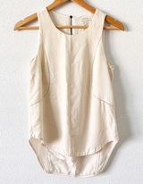 Rag and Bone  Ivory Sleeveless Blouse Photo 0