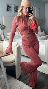 LOYO Boutique Two Piece Bell Bottom Set  Photo 0