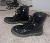 Black Combat Boots Size 6 Photo 0