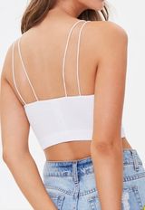 Forever 21 White Seamless Crop Top Photo 0