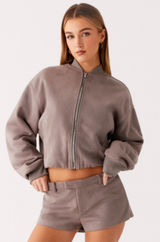 Peppermayo  Suede Micro Shorts Grey Photo 0