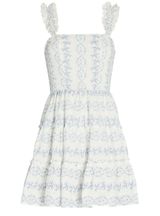 Jaime Ruffled Floral Cotton Mini Dress Photo 0