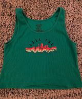 Turquoise Cropped Tank Green Size M Photo 0