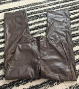 SheIn Dark brown Leather Pants  Photo 0