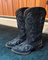 Roper Black Cowgirl Boots Size 7 Photo 0