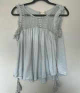 Altar’d State Blue Tank Top Women’s Size Medium Vacation Cottagecore Fairy Photo 0