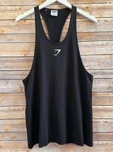 Gymshark  Tank Women’s Size Medium Black Racerback Photo 0