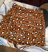 ZARA Basic Cheetah Shorts Size M Photo 0