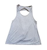 ALO Yoga Movement Open Back Tank Top Women Medium Oversize Top Gray Pilling Photo 0