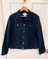 Jones New York Black denim jacket Photo 0