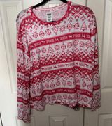 Victoria’s Secret PINK Christmas Pajama Top Photo 0