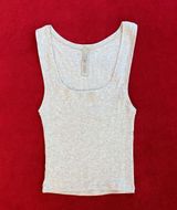 cotton rib tank in light heather grey size XS Photo 0