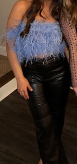 Blue Feather Top Photo 0