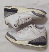 Nike Air Jordan 3 Retro Sz 8 /7Y Reimagined Youth Sneakers, Color White/Gray/Red  Photo 0