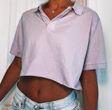 lavender crop top Purple Photo 0