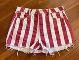 Show Me Your Mumu Arizona High Waisted Candy Strip Shorts Photo 0