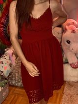 Kohls Red Lace Dress  Photo 0