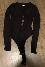 Garage Black long sleeve bodysuit  Photo 0