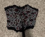 Romwe Snake Embroidery Corset Photo 0