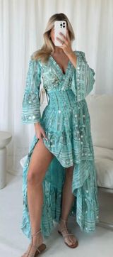 Turquoise Boho Dress Photo 0