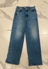 MOTHER Straight Denim Jeans Leg Photo 0