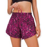 Lululemon | Size 0 | Track That Mid-Rise Lined Cheetah Camo Magenta Short W7BOLS Photo 0
