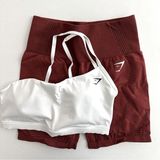 Gymshark M/M Vital Seamless 2.0 Shorts & Strap Feature Sports Bra Set Photo 0