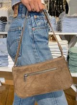 brown martina suede purse Photo 0