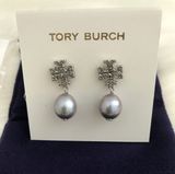 Tory Burch Kira Pave Pearl Drop Earring Photo 0