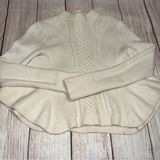 Club Monaco  cable fisherman crew neck swing sweater cream size S Photo 0