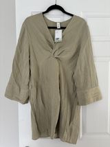 NWT H&M Green Textured Dress Photo 0