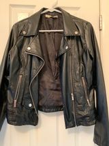 Faux Leather Jacket Black Size M Photo 0