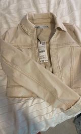 ZARA Denim Jacket Cropped Photo 0
