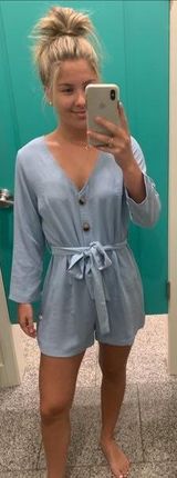 Frock Candy Blue Romper  Photo 0
