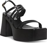 Steve Madden Black Platform Heel Sandal Photo 0