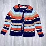 Charter Club Chevron Color Block Button Down Cardigan XXL Photo 0