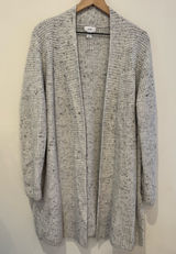 Old Navy Women's Gray Waffle Stitch Open-Front Sweater Size XL Photo 0