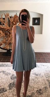 Boutique Light Blue Dress Photo 0