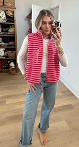 Amazon striped Sherpa vest  Photo 0