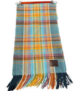 Coach Multicolor Plaid Soft Wool Scarf Photo 0
