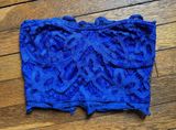 Boutique Blue Lace Top Photo 0